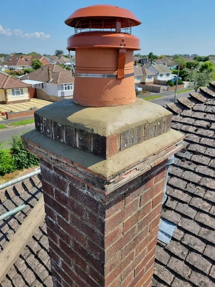 Chimney and leadwork restoration completed in Christchurch by Apex Roofing Services